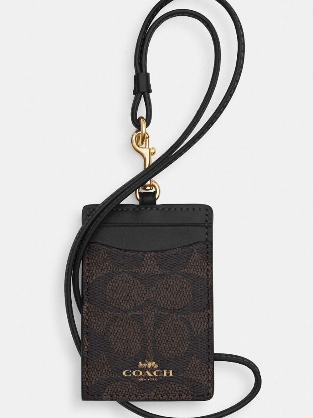 Coach Id Lanyard In Signaure Canvas